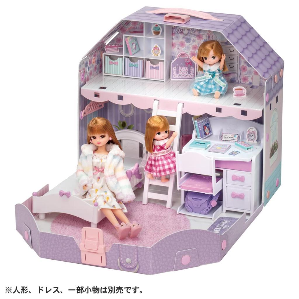 TAKARA TOMY Licca-chan with Loft! Dreamy Licca-chan's Room Dress-up Play Toy for Ages 3 and Up