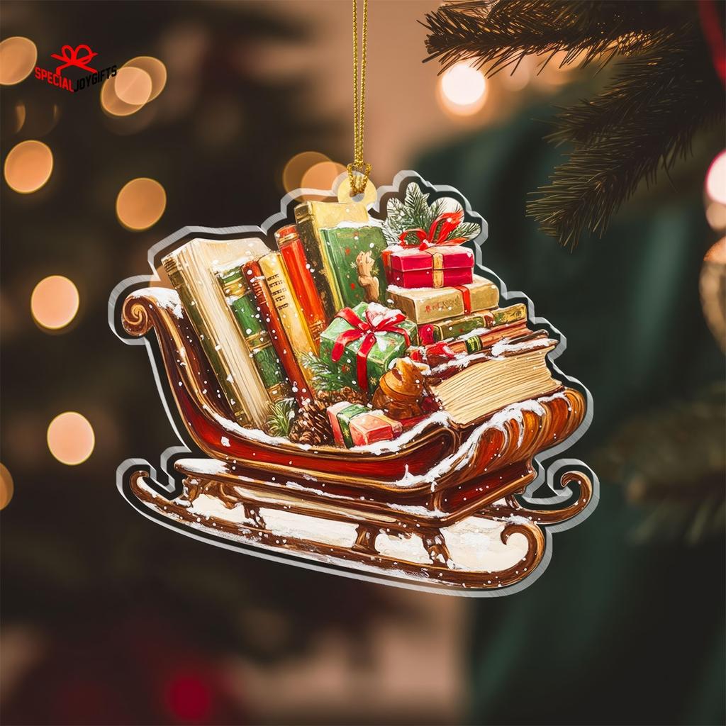 Рождественское 2D Плоское Украшение Форма Книги Дерево с Чашкой Кофе Звезда Праздничный Домашний Декор Уникальное Украшение в Литературном Стиле