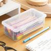 1Pcs Large Capacity Pencil Case With Buckled Storage Box New Plastic Pencil Box