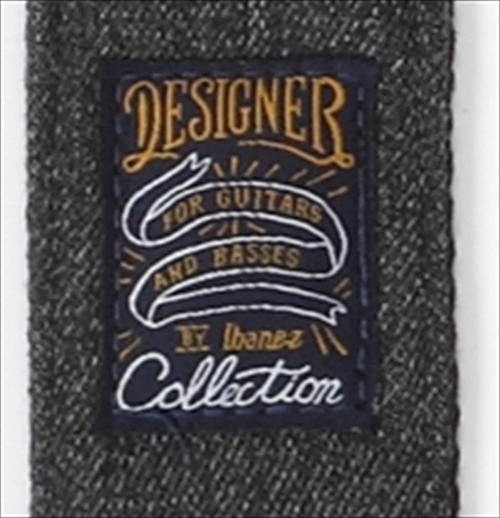 IBANEZ Strap with a Simple Design Guitar/bass (denim-like Black) DCS50D-BKD