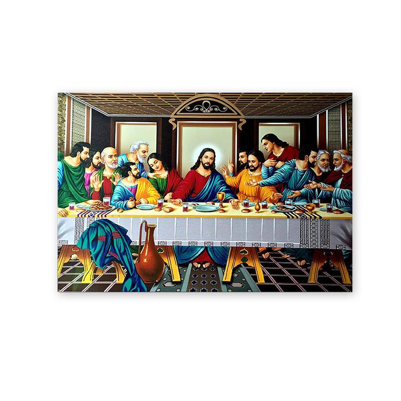 Da Vinci Famous Painting The Last Supper Canvas Posters and Prints Jesus Religious Wall Art Pictures for Living Room Home Decor