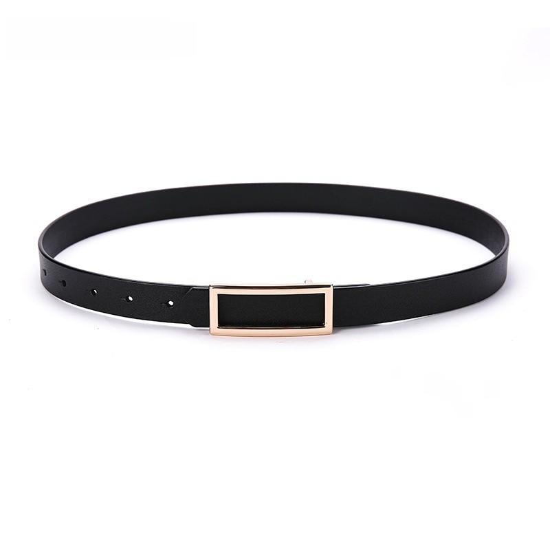 Classic Leather Belt For Women With Smooth Buckle And Casual Style For Office And Daily Wear