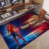 Custom Rug Lamine Yamal Pattern Print Name Text Soft Non‑Slip Floor Carpet for Home Indoor Decoration