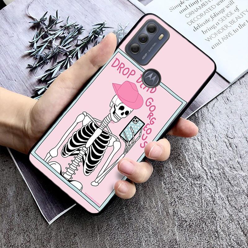 Skeleton Phone Case For Moto G84 G22 G32 G42 G52 G62 G53 G72 G60 G60S G100 G10 G20 G30 G13 G50 G 5G G Pure