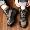 Comfortable Men's Basic Ankle Outdoor Male Hiking Shoes Treking Footwear Luxury Brand Winter Snow Boots New Leather Sneakers