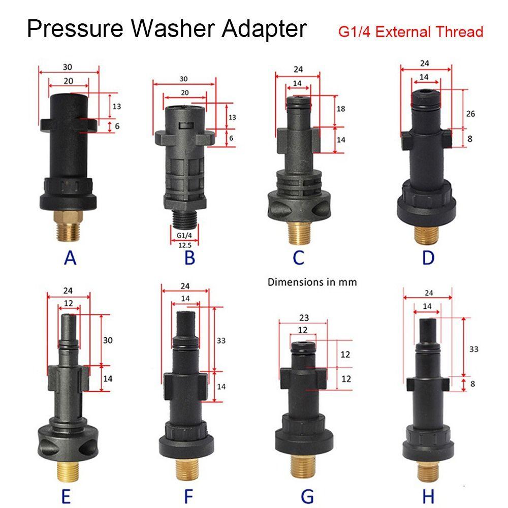 Foam Generator Snow Foam Pressure Washer Spray Torch Nozzle External Thread Adapter Quick Connector