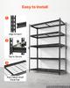 VEVOR Storage Shelves, 5-Tier 1134 kg Garage Shelving 122 x 45 x 181.3 cm, for Garage, Basement, Warehouse, Kitchen