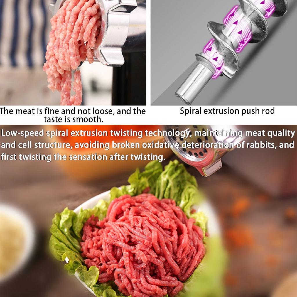 2800W Powerful Stainless Steel Electric Meat Grinders Home Sausage Stuffer Meat Mincer Heavy Duty Household Meat Mincer