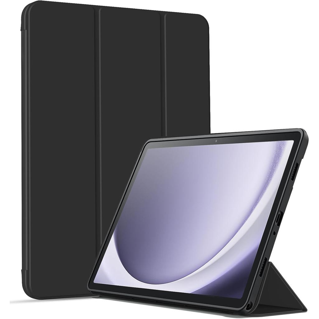 Для Samsung Galaxy Tab A9 8.7'' 2023 SM-X110 SM-X115 Трехскладной чехол-подставка с функцией включения/выключения, откидная магнитная подставка, защитная крышка из ПУ кожи