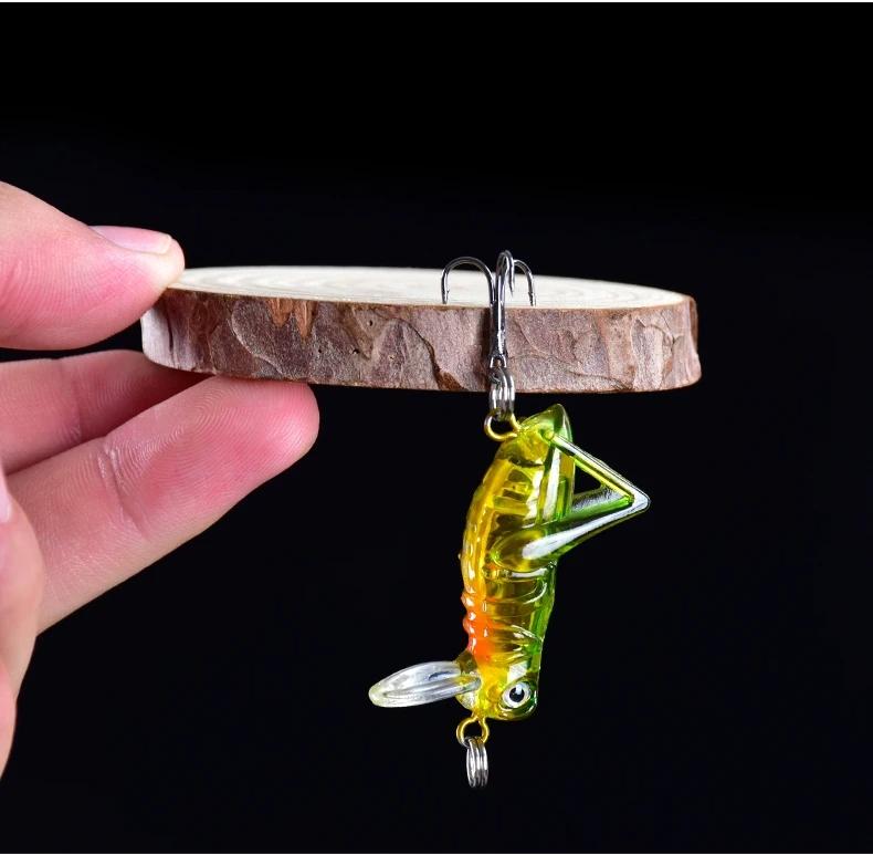 Wobbler Grasshopper Grasshopper Cicada Fishing Bait Pike Zander 4Cm