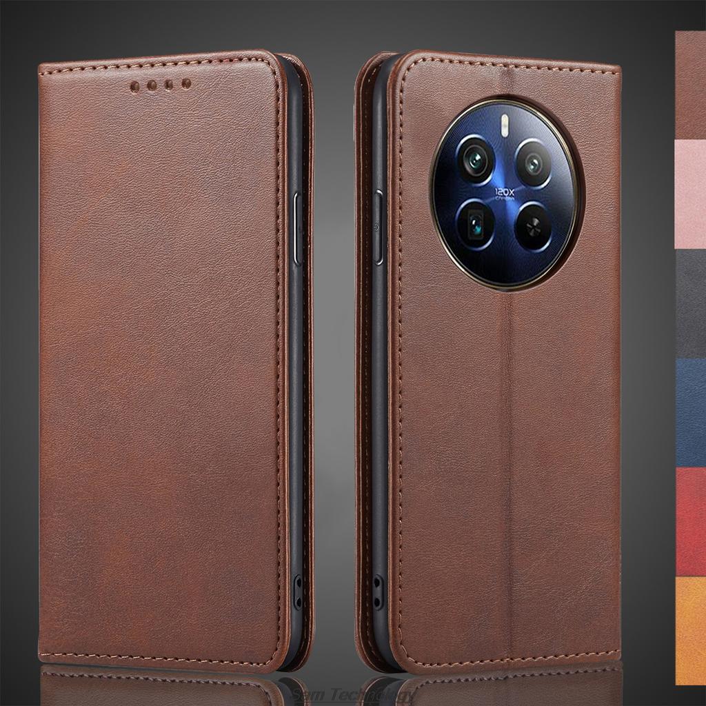 Магнитный притяжение кожаный чехол для OPPO Realme P1 Pro RMX3844 6.7" кобура флип чехол кошелек телефон сумки Capa Fundas Coque