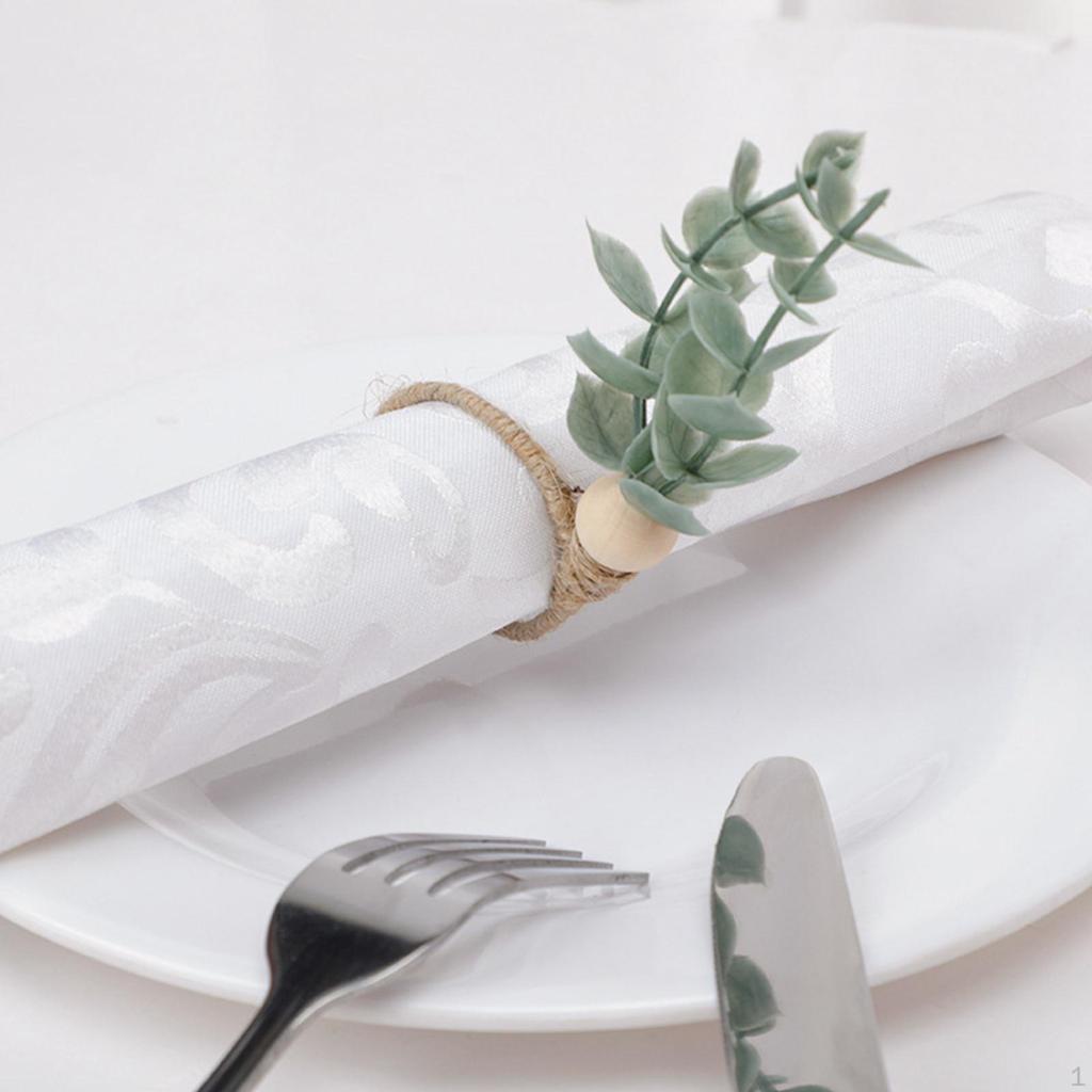 Бохо листья обеденный стол украшения петли для салфеток петля для свадьбы