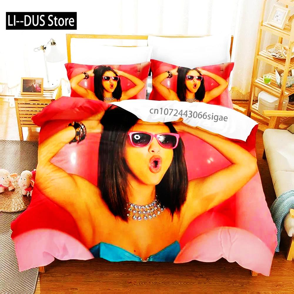2024 Sexy Selena Gomez Adult Boys Bedding Single Twin Full Queen King Size Duvetcover Anime Parure De Lit Quilt Cover Pillowcase