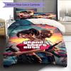 GTA  Pattern Bedding Quilt Set Quilt Cover Pillowcase Home Decoration Birthday Gift (1 * duvet cover + 2 * pillowcase, without core)