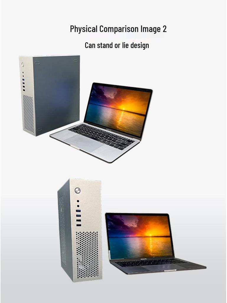 SKTC A10 Мини Горизонтальный/Вертикальный Корпус для HTPC Компьютера MATX 24x24 Материнская Плата Блок Питания 1U 7.3L