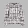 Женская короткая куртка в клетку G·TENNA из смесовой шерсти SMR-B2106