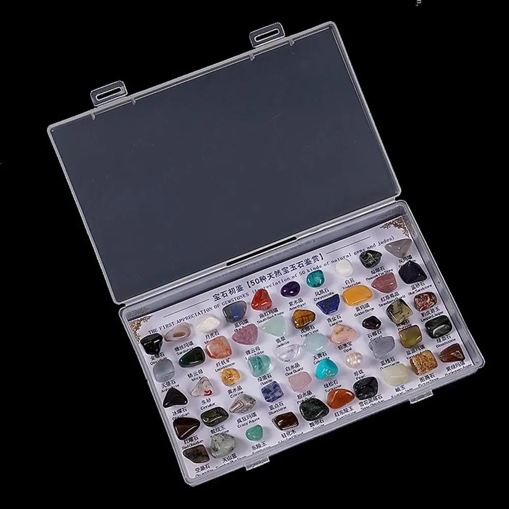 50pcs/box Hard Mineral Specimens Crystal Rough Stone Quartz Samples First Appreciation