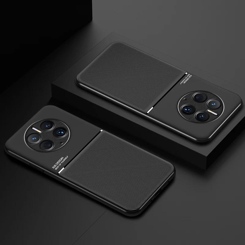 Чехол для Huawei Mate 50 Pro, автомобильный магнитный кожаный чехол, мягкая рамка, чехол для Mate 50 Pro Mate50 Pro, чехлы для телефонов, капа