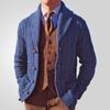 Shawl Collar Cardigan Sweaters for Men Slim Fit Sweater Long Sleeve Knit Open Front Cardigans Fall Winter Sweater Jackets Men's Knitted Outwear