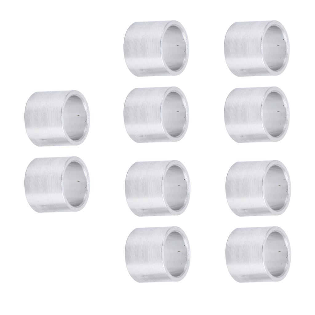 10Pcs Aluminum Alloy Spacer Round Unthreaded Standoff Support Fittings Outer Diameter 10mm