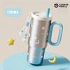 720ML 316 Stainless Steel+PP Material Large-capacity Straw Vacuum Cup and Thermos Flask Stainless Steel Water Bottle