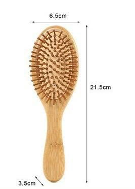 Factory Fashionable Portable Bamboo Air Cushion Comb Straight Hair Care and Scalp Massage Type Wood Brush Material
