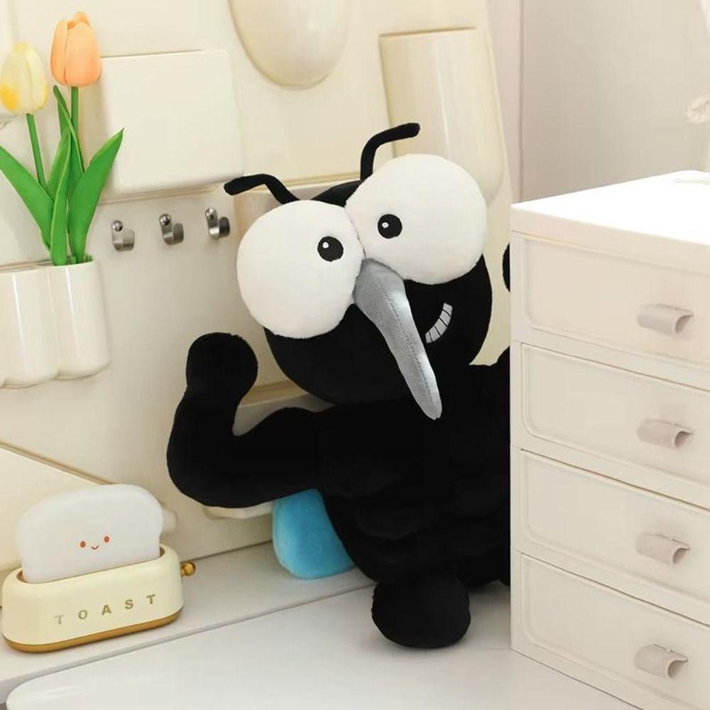 Muscular Style Mosquito Plush Toy Funny Design Insect Plush Toy Bedroom Decor