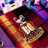 Bradford City AFC Print Rug, Washable Floor Carpet, For Entryway Dorm Laundry Room Office Study, Home Decor Birthday Christmas Gift