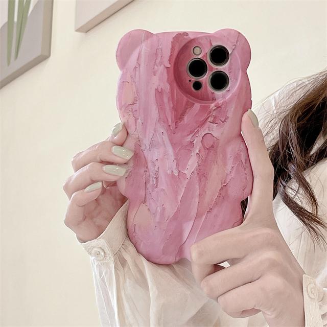 Ins Япония милый 3d смайлик медведь облако чехол для телефона для Iphone 13 12 11 Pro Xs Max X Xr мультфильм животных противоударная мягкая задняя крышка