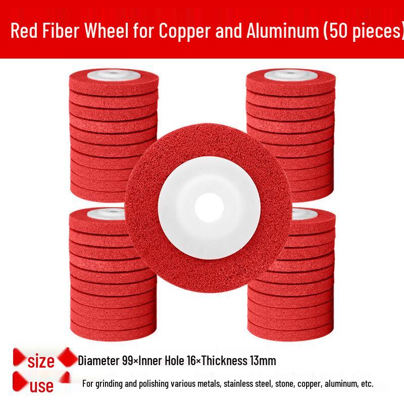 Jun Ding Ying Red Nylon Polishing Discs for Angle Grinder