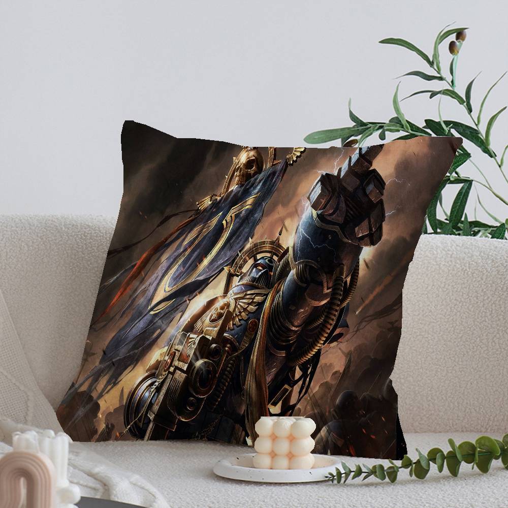W-warha-mmers 40K Pillow Gift Home Office Decoration Bedroom Sofa Car Cushion Cover case 45x45