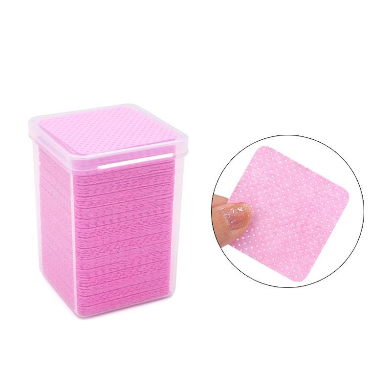 200PCS Wipes Paper Cotton Eyelash Glue Remover Wipe Mouth Of The Glue Bottle Prevent Clogging Glue Cleaner Pads Lash Extension