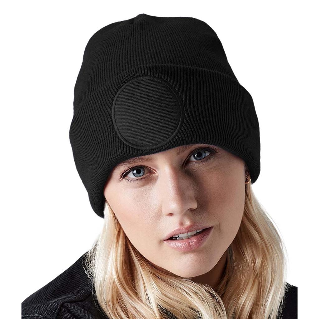 Beechfield Шапка-бини с круглой нашивкой