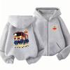 Kids Boy Girl Zip Hoodie Tops Casual Sweatshirt Boys Girls Letter Autumn Trendy Outerwear