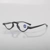 Vintage Half Frame Reading Glasses Women Men High-Definition Anti-Blue Light Presbyopia Glasses Unisex With Plus Diopters To+4.0