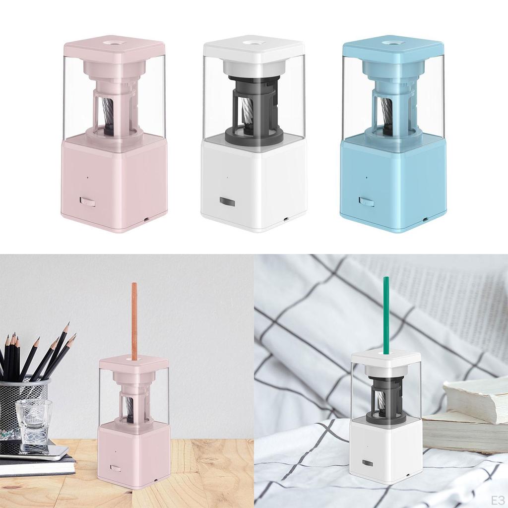 Электрическая точилка для карандашей, автоматическая, подарки на день рождения, быстрая заточка, портативная по дереву