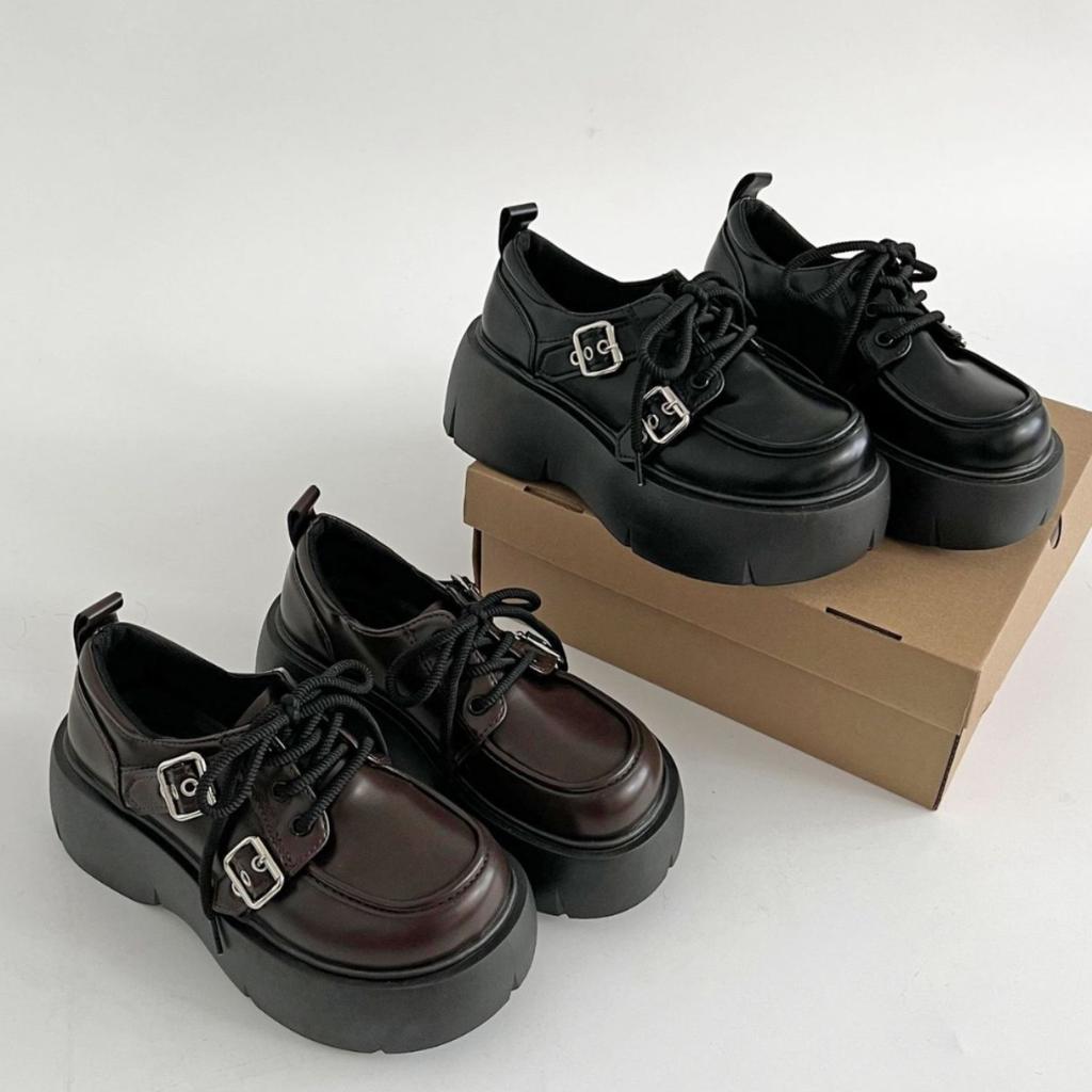 Ретро британский стиль универсальные туфли на высокой платформе женские кожаные туфли 2025 года новые осенне-зимние юбки туфли Мэри Джейн