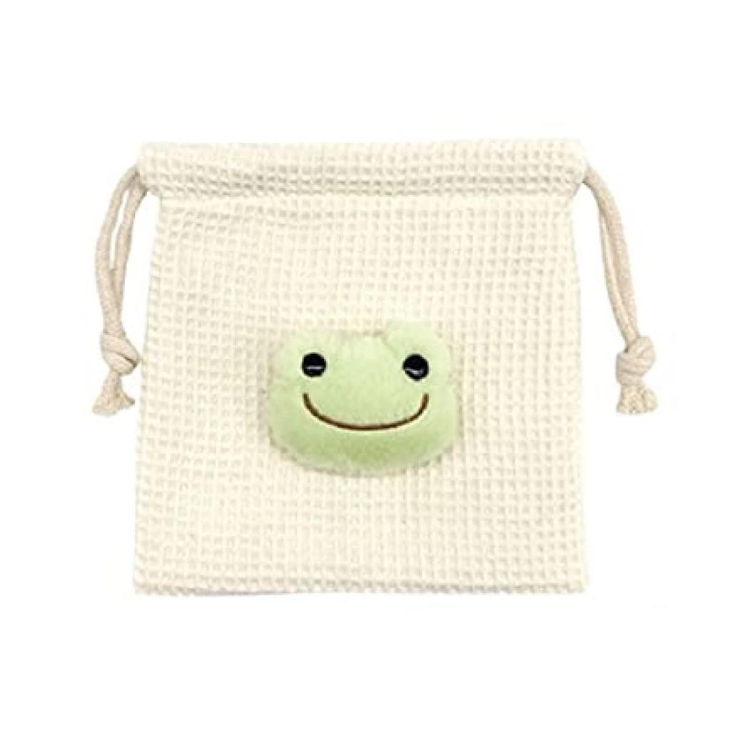 Nakajima Corporation Pickles Boa Face Drawstring Bag Waffle WH 173799-22