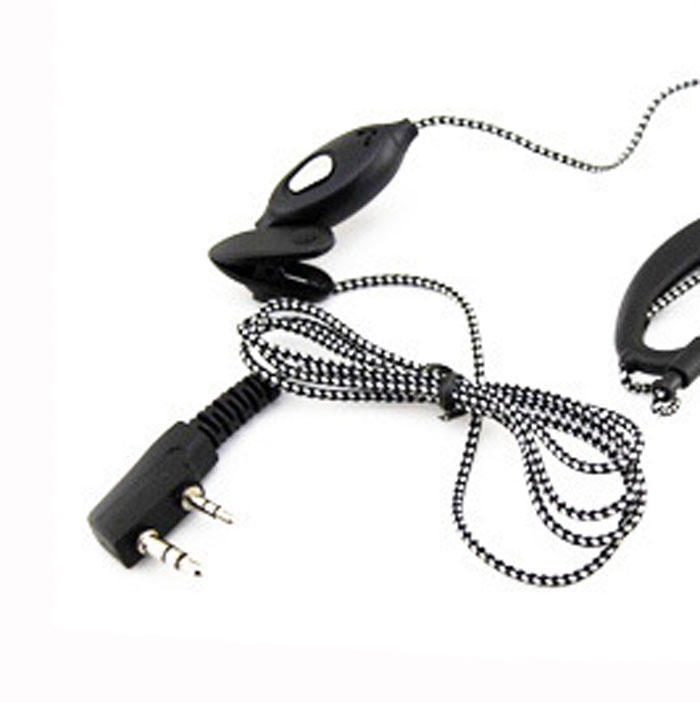 2-контактная гарнитура-вкладыш с микрофоном для радиостанции Walkie Talkie