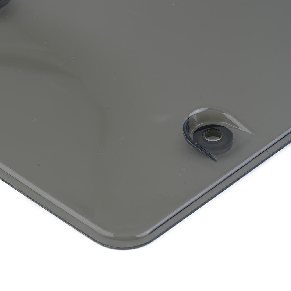 Комплект из 2 тонированных чехлов на номерной знак автомобиля, прозрачный пластиковый защитный щиток, рамка для номерного знака автомобиля, внешние аксессуары