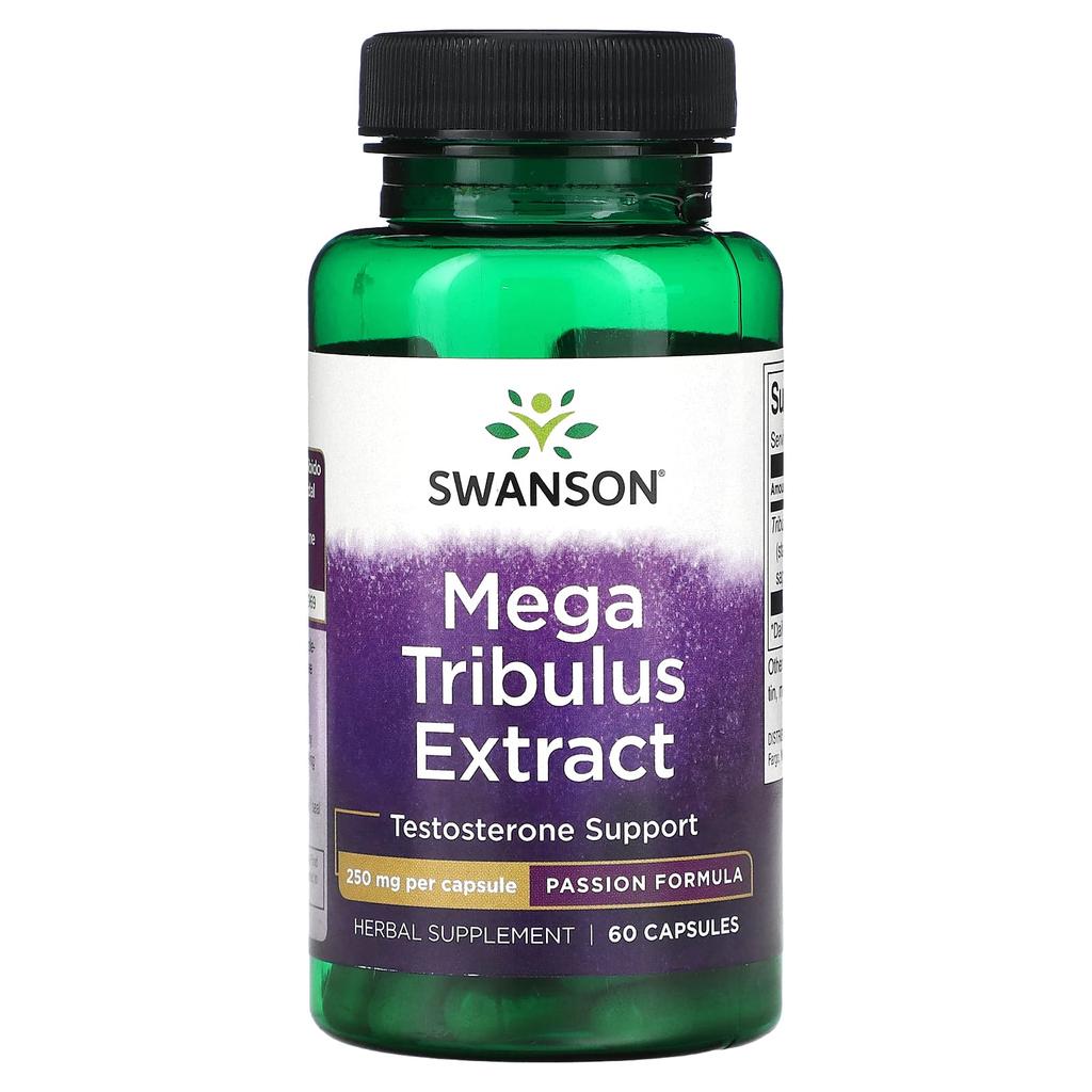 Swanson Mega Tribulus Extract, 250 Mg, 60 Capsules