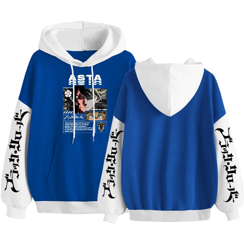 Black Clover Anime Clothing Asta Graphic Printed Men Women Hoodies Casual Loose Sweatshirt Harajuku Pullover Unisex Streetwear