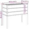 Ivory Plant Pot 100 x 45 x 90 cm Galvanized Steel