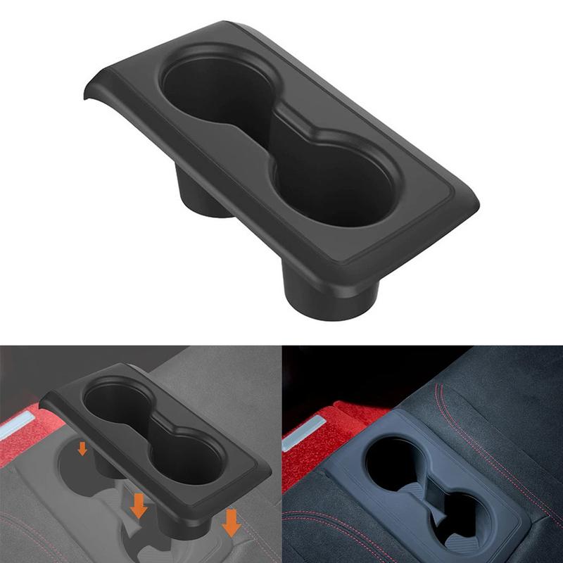 Silicone Anti Slip Rear Cup Holder Cover for Honda Civic FL5 2022 2025 Waterproof and Removable Mat for Car Interior Care