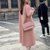 Autumn Winter Retro Loose Female Overcoat Ladies Windbreak Women's Coat Double-Breasted Loose Long Trench Coat