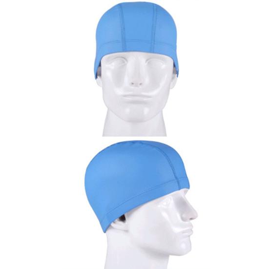 Шапочка для плавания Сверхмягкая Высокоэластичная Водонепроницаемая Однотонная Нескользящий дизайн Искусственная кожа