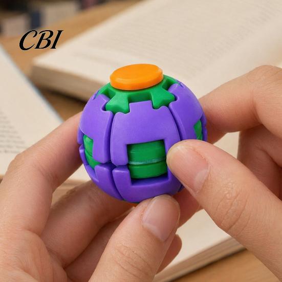 Office Stress Reducer 3D Printed Ball, Press & Rotating Finger Spinner, Decompression Ball Concentration Training Toy Toys, Portable Ergonomic Fidget