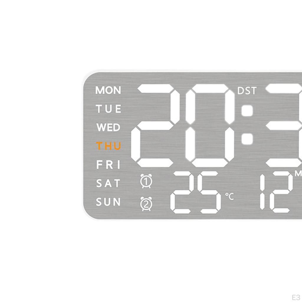 Digital Clock with Week Month Date Display, Alarm Functionality for Bedroom