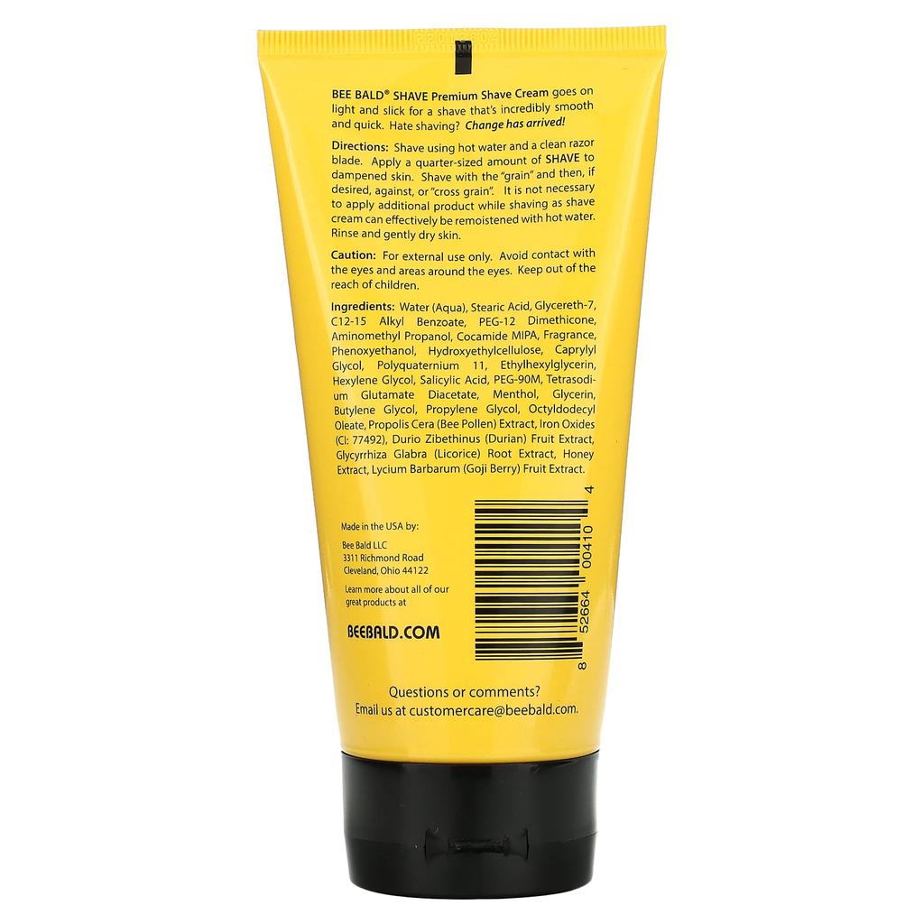 Shave Head & Face, Premium Shaving Cream, 177Ml(6Fl Oz)