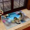 Dynamic Soccer Player Artwork Carpet Suitable for Balcony Decorate room Kitchen Playrooms Antislip Carpet Decorate Offices Wedding Party Gift